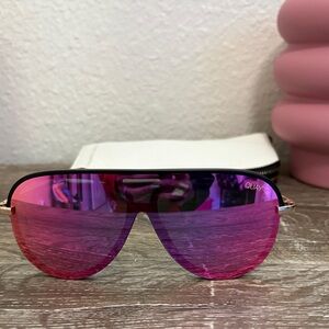 Quay Pink Aviator Sunglasses